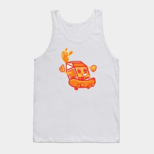 Orange Juice Shred Tank Top